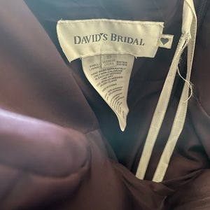 David's Bridal Strapless Dress Size 10